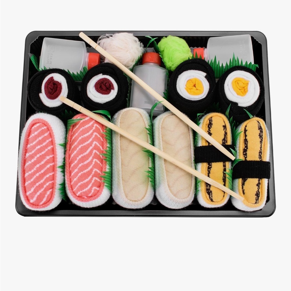 Sushi-Themed Novelty Socks Set